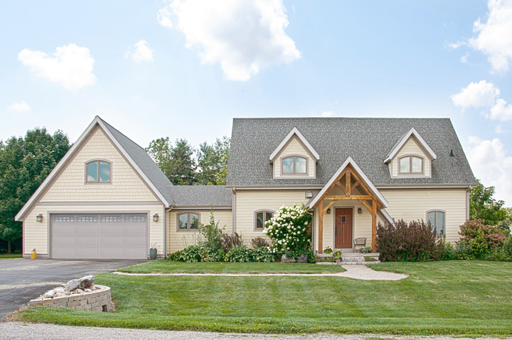 light grey garage door